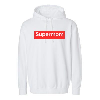 Supermom Cute Gift Garment-Dyed Fleece Hoodie