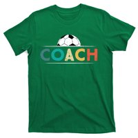 Soccer Coach Gifts Funny Retro Vintage Soccer Ball Coaching T-Shirt