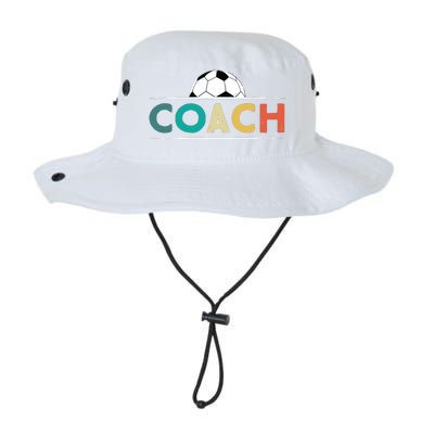 Soccer Coach Gifts Funny Retro Vintage Soccer Ball Coaching Legacy Cool Fit Booney Bucket Hat