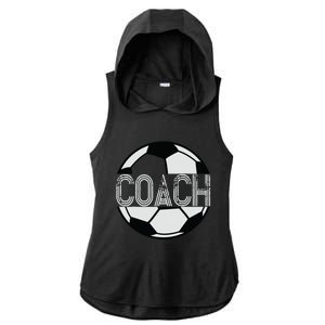 Soccer Coach Great Sports Coaching Gift Ladies PosiCharge Tri-Blend Wicking Draft Hoodie Tank