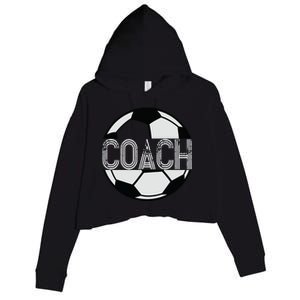 Soccer Coach Great Sports Coaching Gift Crop Fleece Hoodie