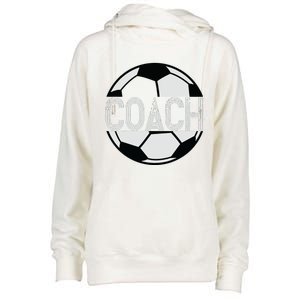 Soccer Coach Great Sports Coaching Gift Womens Funnel Neck Pullover Hood