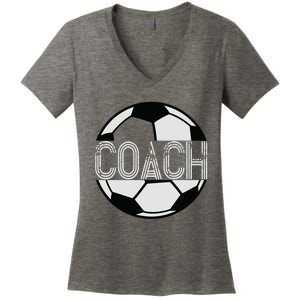 Soccer Coach Great Sports Coaching Gift Women's V-Neck T-Shirt