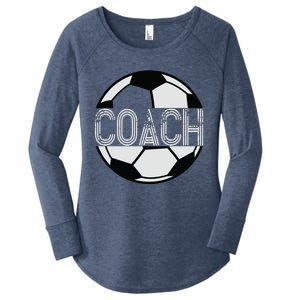 Soccer Coach Great Sports Coaching Gift Women's Perfect Tri Tunic Long Sleeve Shirt