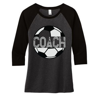 Soccer Coach Great Sports Coaching Gift Women's Tri-Blend 3/4-Sleeve Raglan Shirt