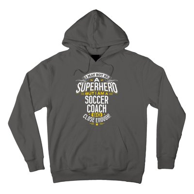 Soccer Coach Gift Idea Superhero Soccer Coach Hoodie