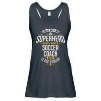 Soccer Coach Gift Idea Superhero Soccer Coach Ladies Essential Flowy Tank