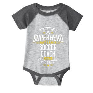 Soccer Coach Gift Idea Superhero Soccer Coach Infant Baby Jersey Bodysuit