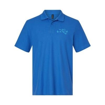 Ski Cool Gift Skiing Heartbeat Tee Skier Cool Gift Skiing Lover Gift Polo