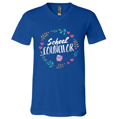 School Counselor Gift Guidance Counselor Back To School Gift V-Neck T-Shirt