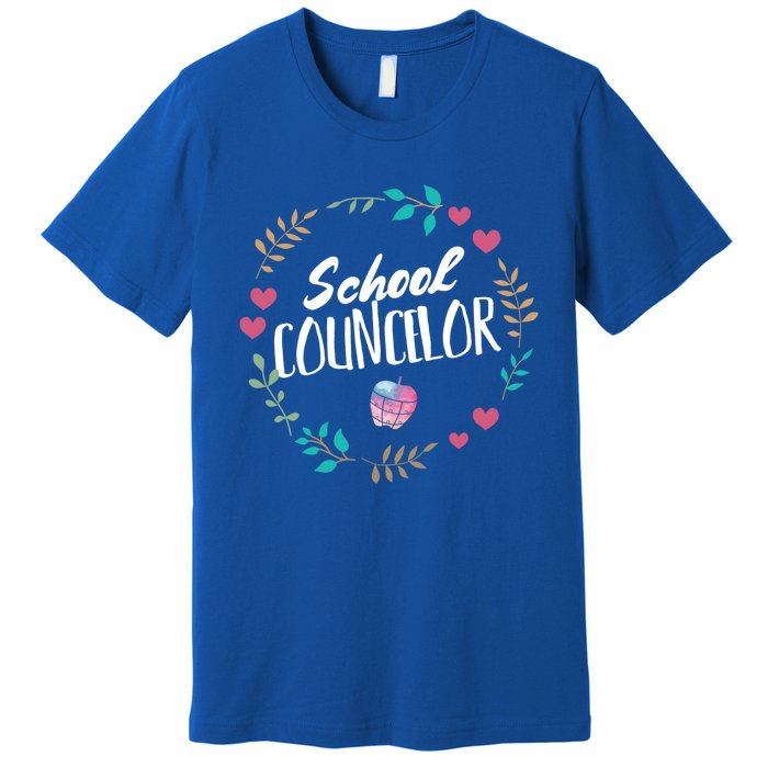 School Counselor Gift Guidance Counselor Back To School Gift Premium T-Shirt