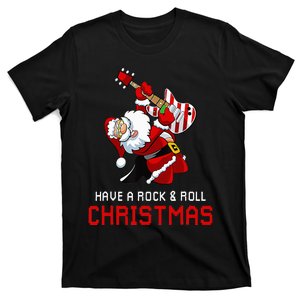 Santa Claus Guitar Player Have A Rock & Roll Christmas T-Shirt