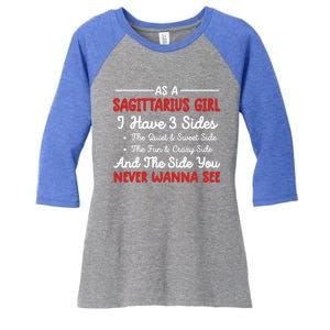 Sagittarius Cool Gift Sarcastic Birthday Sagittarius Meaningful Gift Women's Tri-Blend 3/4-Sleeve Raglan Shirt