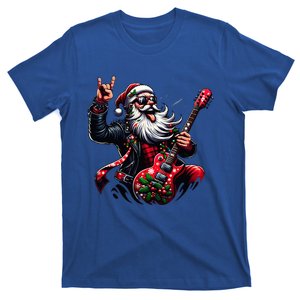 Santa Claus Guitar Player Rock & Roll Christmas  T-Shirt