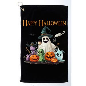 Spooky Cute Ghost Halloween Costume Happy Halloween Ghost Platinum Collection Golf Towel