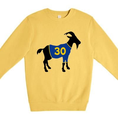 Goat 30 Basketball Jersey Premium Crewneck Sweatshirt