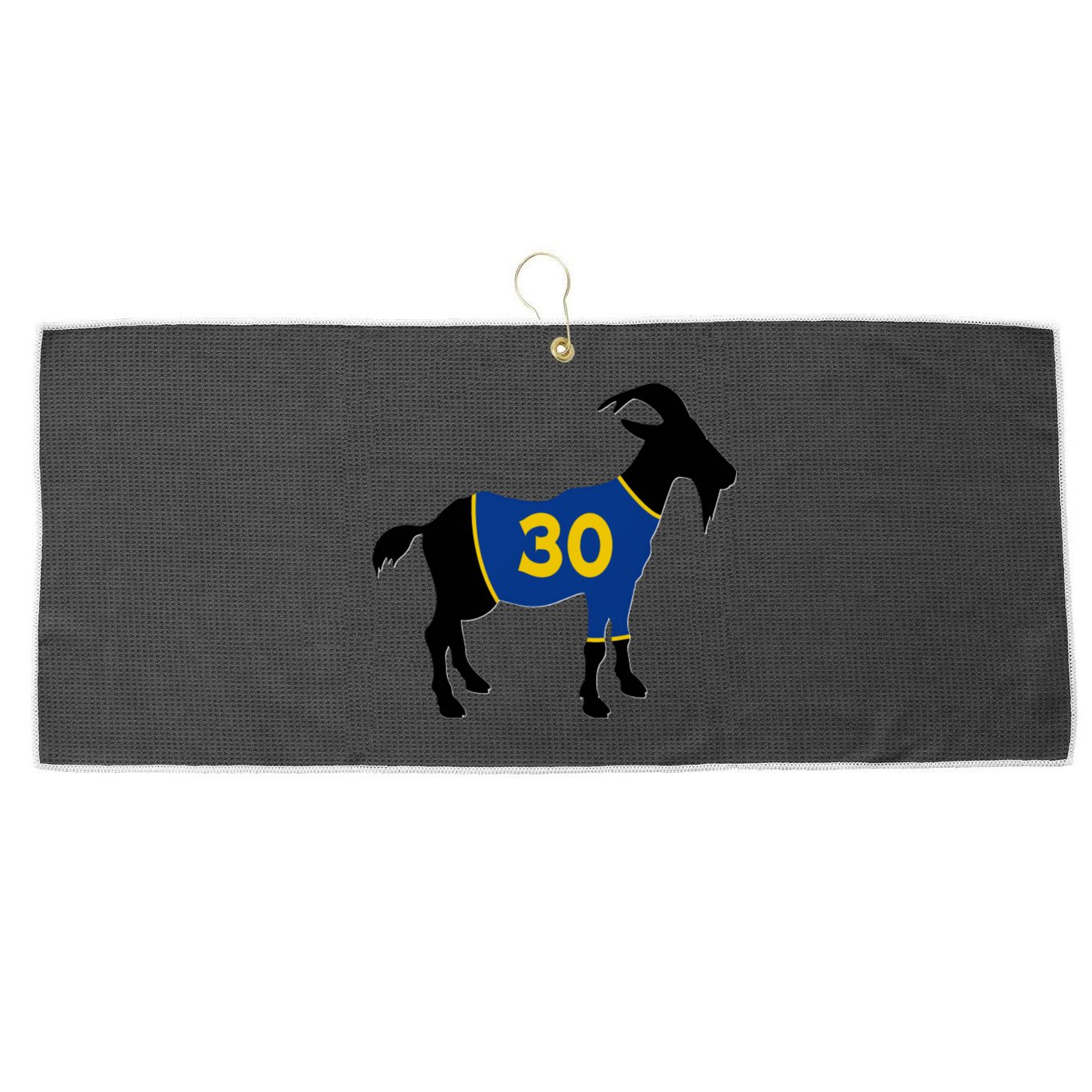 Goat 30 Basketball Jersey Large Microfiber Waffle Golf Towel
