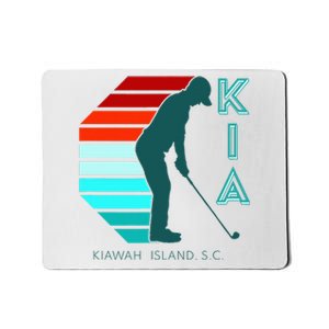 South Carolina Golfing Pro Retro Beach Kiawah Island Golf Mousepad