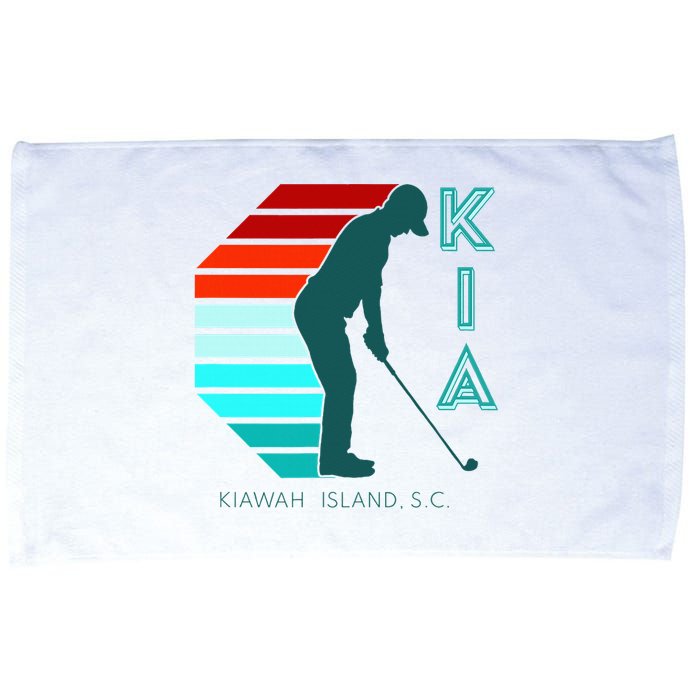 South Carolina Golfing Pro Retro Beach Kiawah Island Golf Microfiber Hand Towel