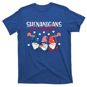 Shenanigans Coordinator Gnomies 4th Of July Gnome Patriotic Gift T-Shirt