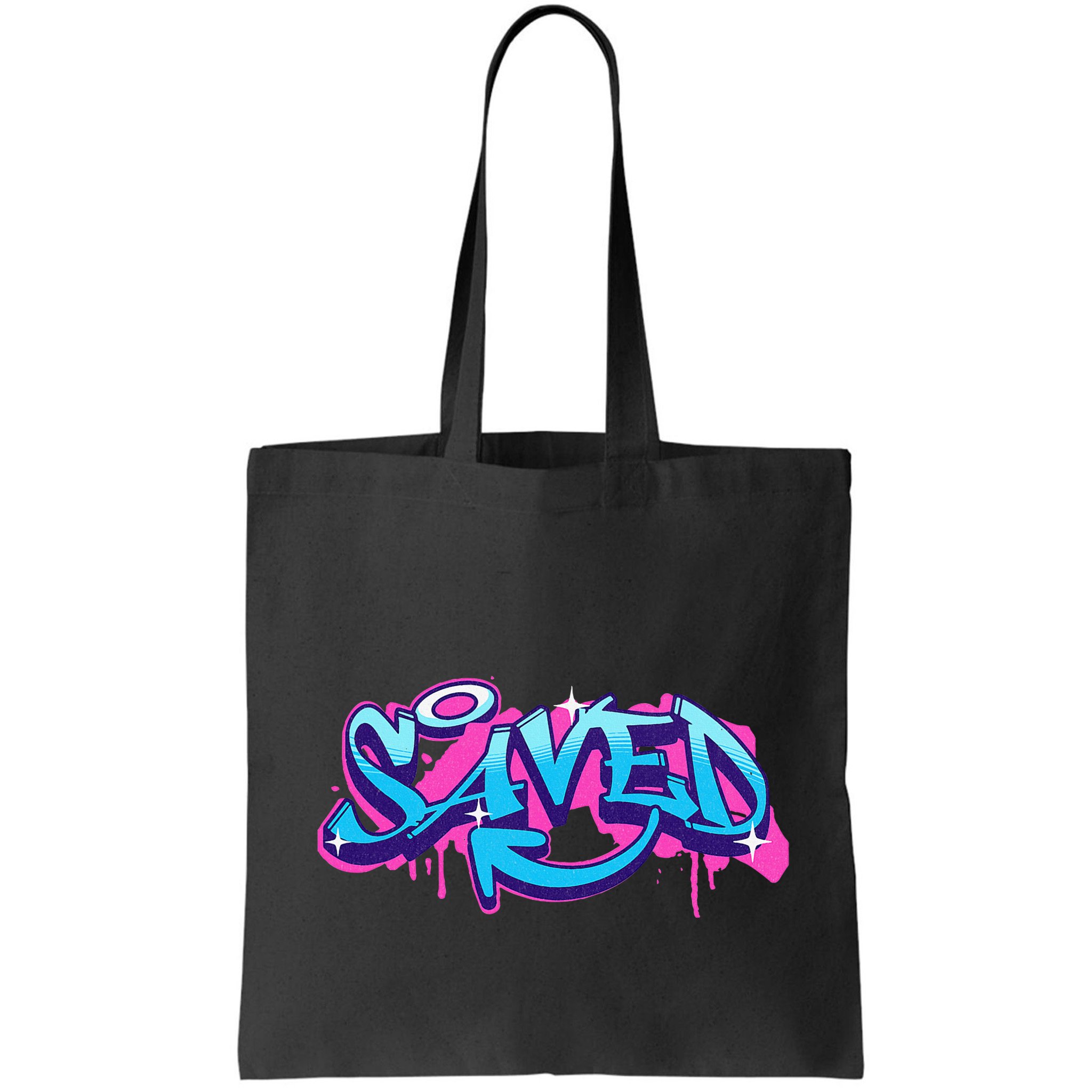 Saved Christian Graffiti Art Retro 80S 90s Bag