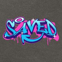 Saved Christian Graffiti Art Retro 80S 90s Cotton Canvas Backpack