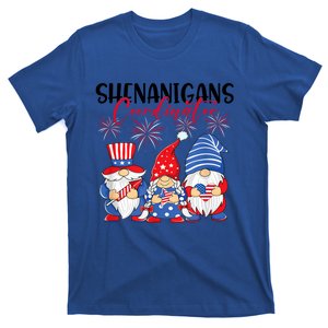 Shenanigans Coordinator Gnomies 4th Of July Gnome Patriotic Gift T-Shirt