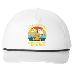 South Carolina Girls Pride Cool Gift Sunshine Mixed With Hurricane Gift Snapback Five-Panel Rope Hat