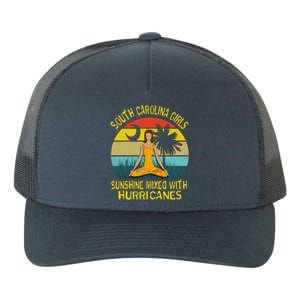 South Carolina Girls Pride Cool Gift Sunshine Mixed With Hurricane Gift Yupoong Adult 5-Panel Trucker Hat