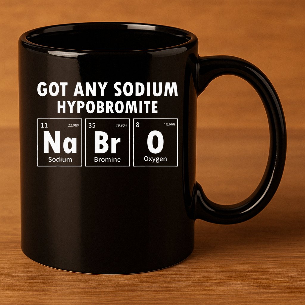 Science Chemistry Got Any Sodium Hypobromite NaBrO 11oz C Handle Ceramic Mug