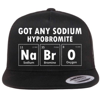 Science Chemistry Got Any Sodium Hypobromite NaBrO Flat Bill Trucker Hat