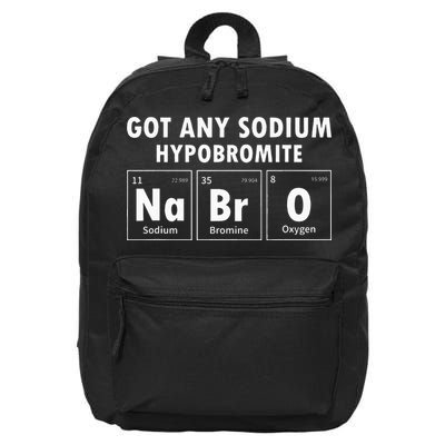 Science Chemistry Got Any Sodium Hypobromite NaBrO 16 in Basic Backpack