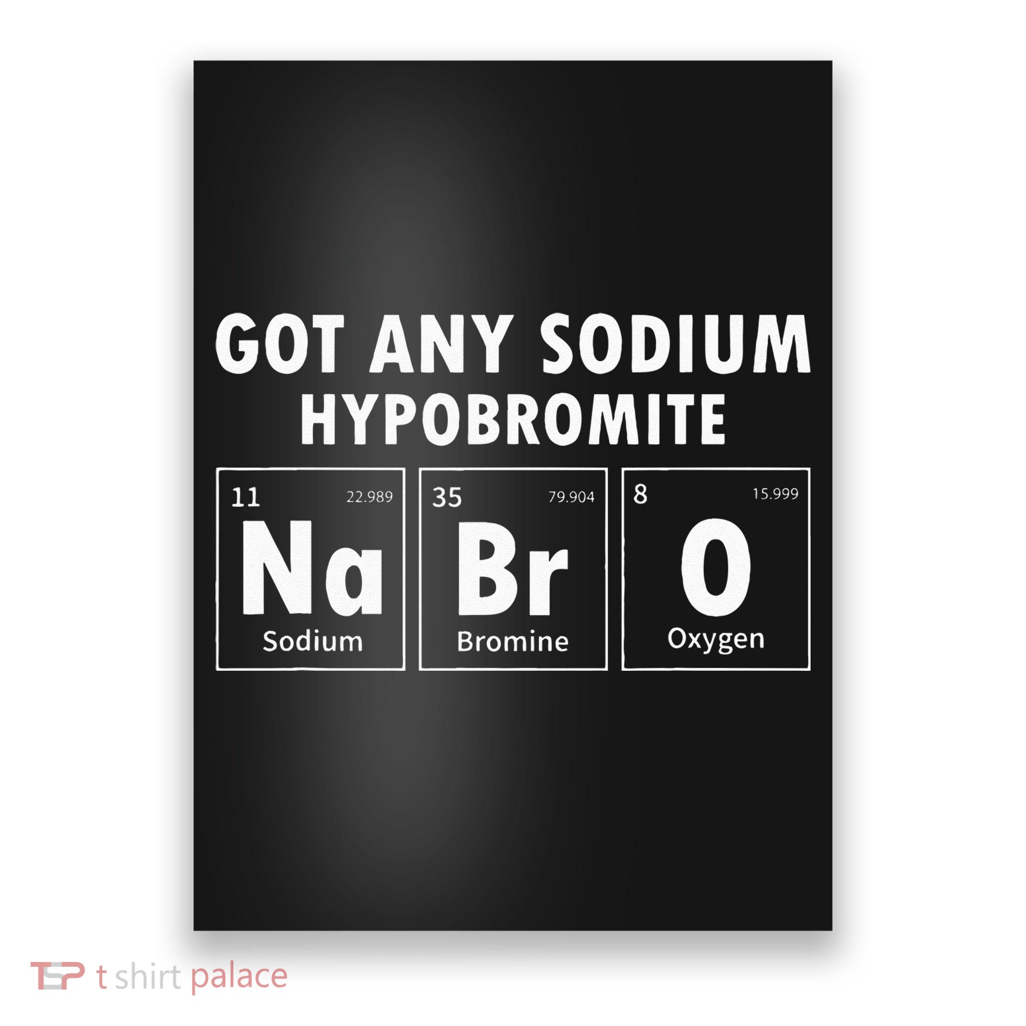 Science Chemistry Got Any Sodium Hypobromite NaBrO Poster