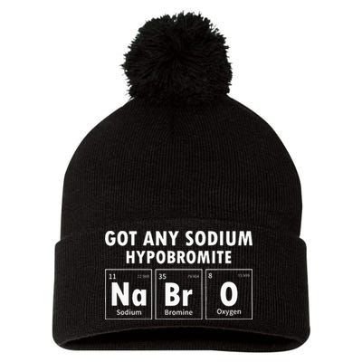 Science Chemistry Got Any Sodium Hypobromite NaBrO Pom Pom 12in Knit Beanie