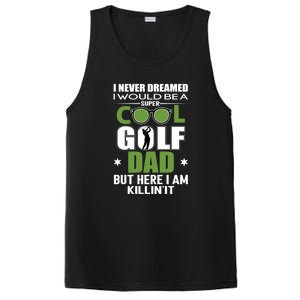 SUPER COOL GOLF DAD FUNNY GOLF Father's Day Gift For Dad PosiCharge Competitor Tank