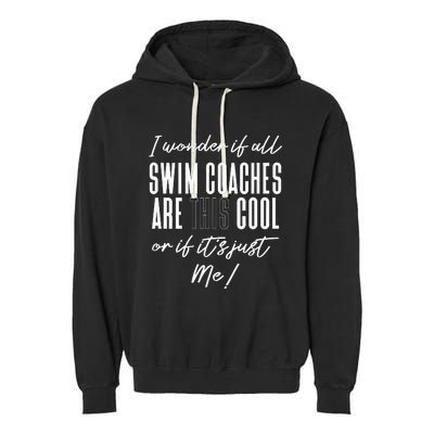 Swim Coaches Gift for Swimming Coach Garment-Dyed Fleece Hoodie