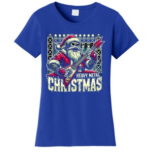 Santa Claus Guitar Player Have A Rock And Roll Christmas Gift Women's T-Shirt