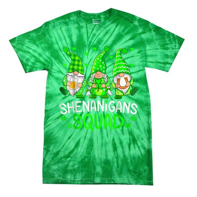 Shenanigans Coordinator Gnome St Patricks Day Teacher Gift Tie-Dye T-Shirt