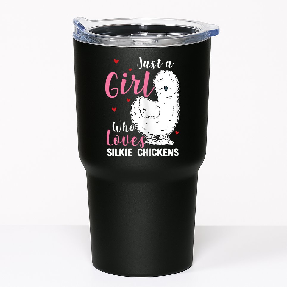 Silkie Chicken Girl Who Loves Silkie Chickens Tumbler