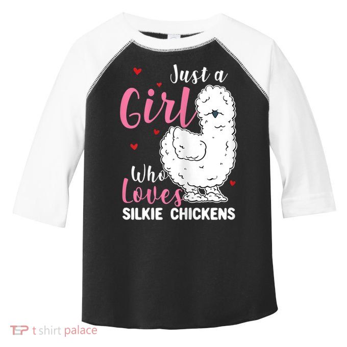 Silkie Chicken Girl Who Loves Silkie Chickens Toddler Fine Jersey T-Shirt