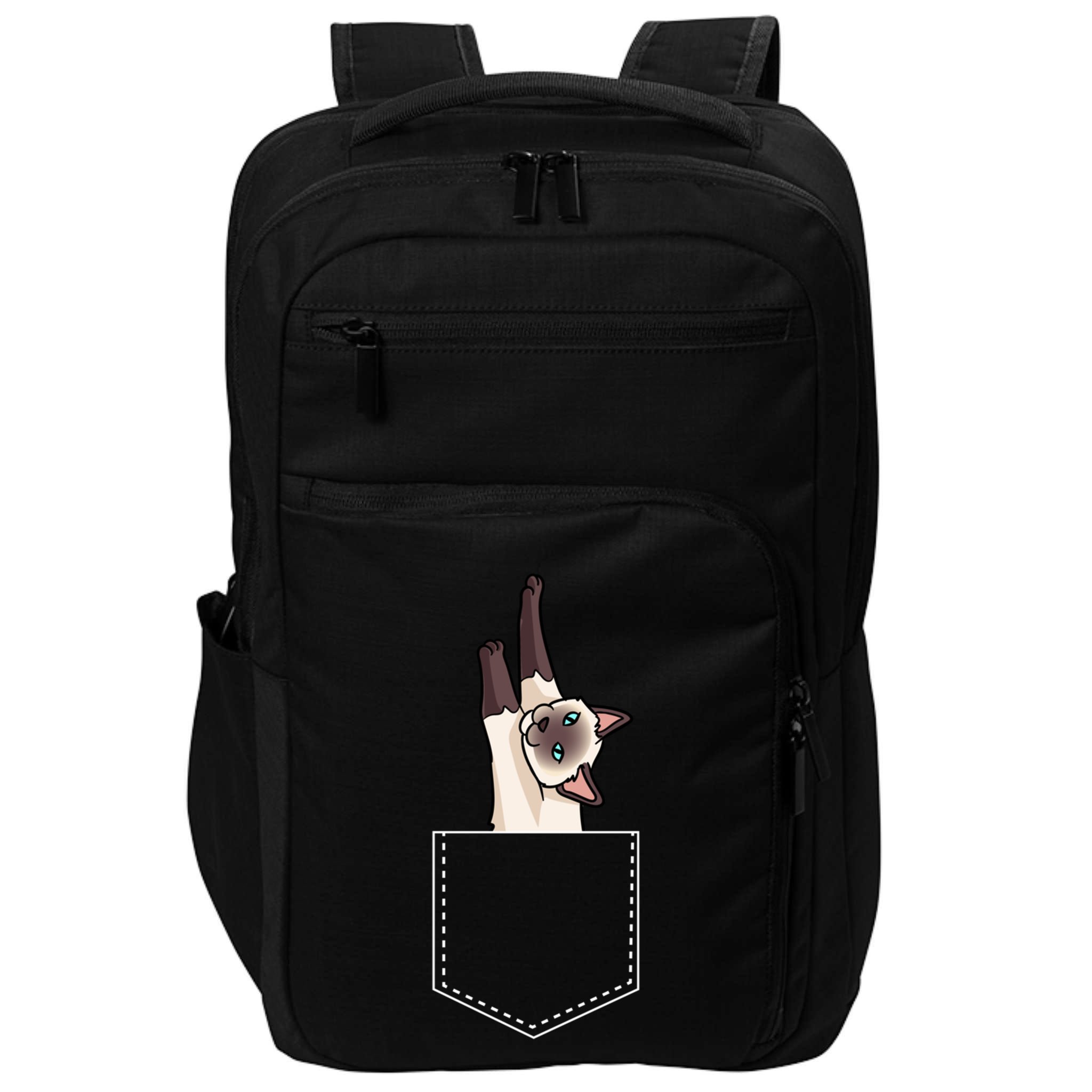 Siamese Cat Gift Love My Siamese Cat Funny Gift Impact Tech Backpack