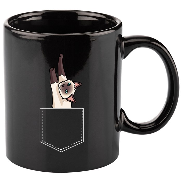 Siamese Cat Gift Love My Siamese Cat Funny Gift 11oz C Handle Ceramic Mug