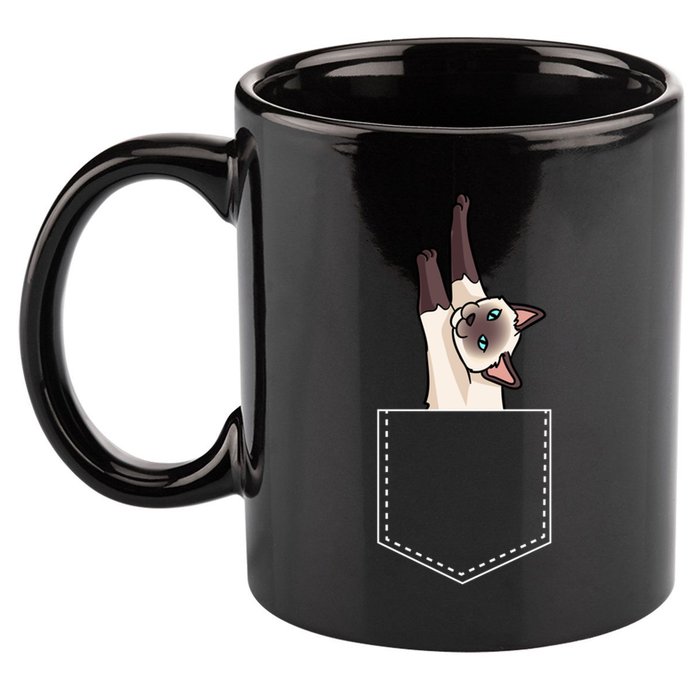 Siamese Cat Gift Love My Siamese Cat Funny Gift 11oz C Handle Ceramic Mug