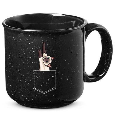 Siamese Cat Gift Love My Siamese Cat Funny Gift 15oz Campfire Ceramic Mug