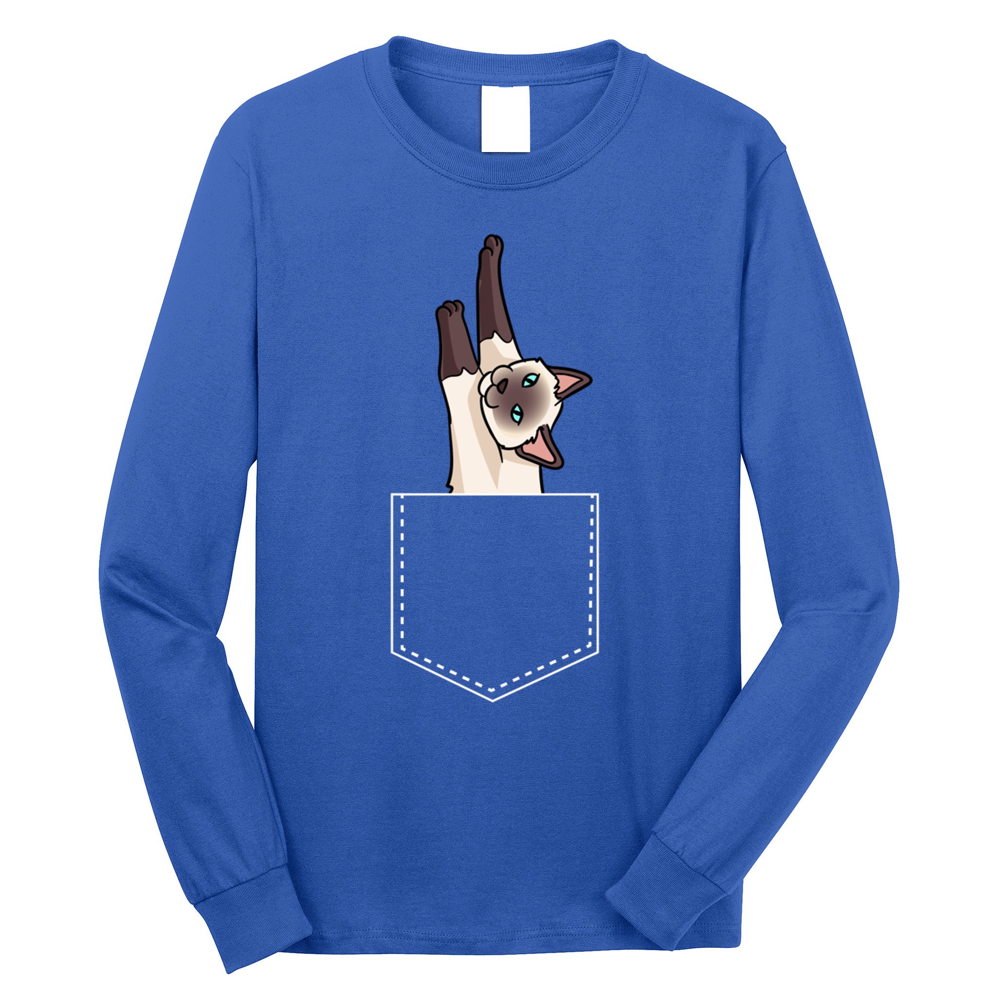 Siamese Cat Gift Love My Siamese Cat Funny Gift Long Sleeve Shirt