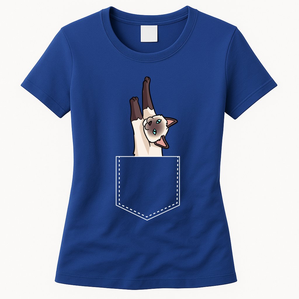 Siamese Cat Gift Love My Siamese Cat Funny Gift Womens T-Shirt