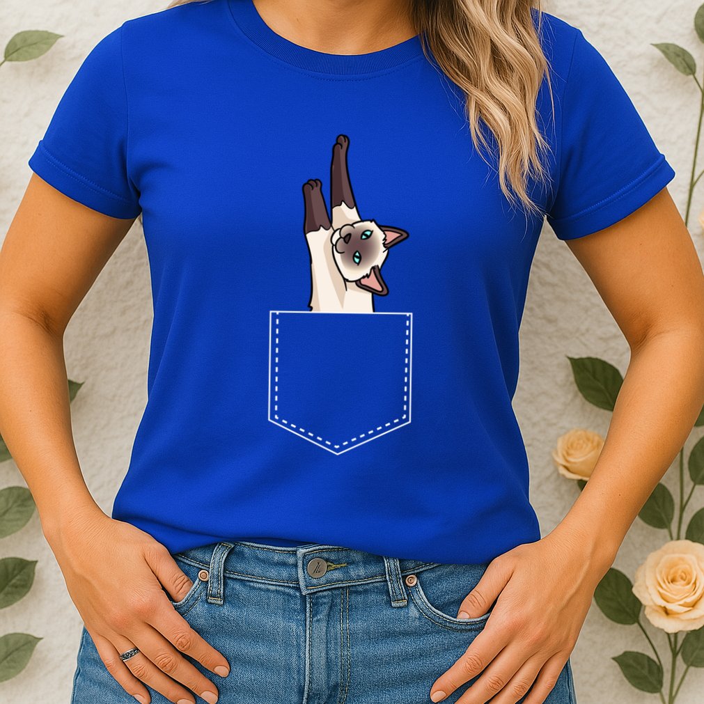 Siamese Cat Gift Love My Siamese Cat Funny Gift Womens T-Shirt