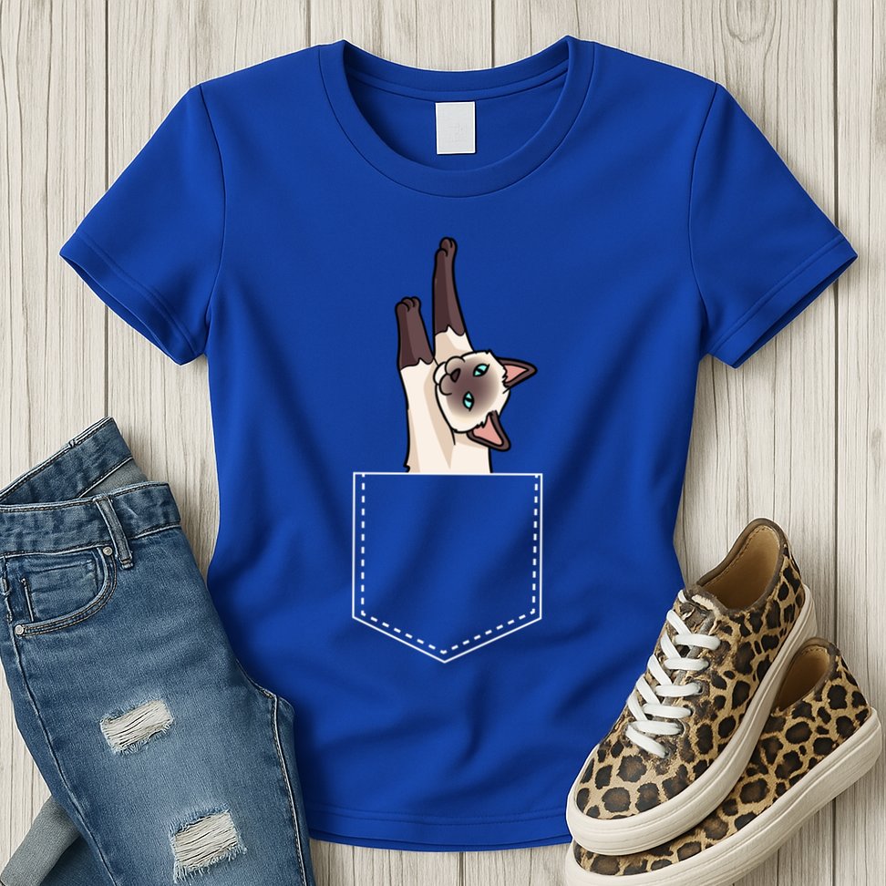 Siamese Cat Gift Love My Siamese Cat Funny Gift Womens T-Shirt
