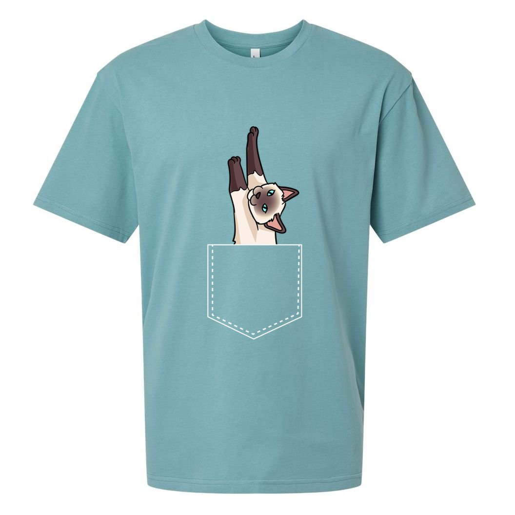 Siamese Cat Gift Love My Siamese Cat Funny Gift Sueded Cloud Jersey T-Shirt