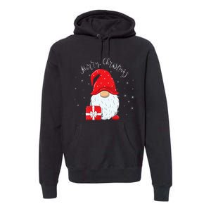 Santa Claus Garden Gnome Merry Christmas Vneck Premium Hoodie